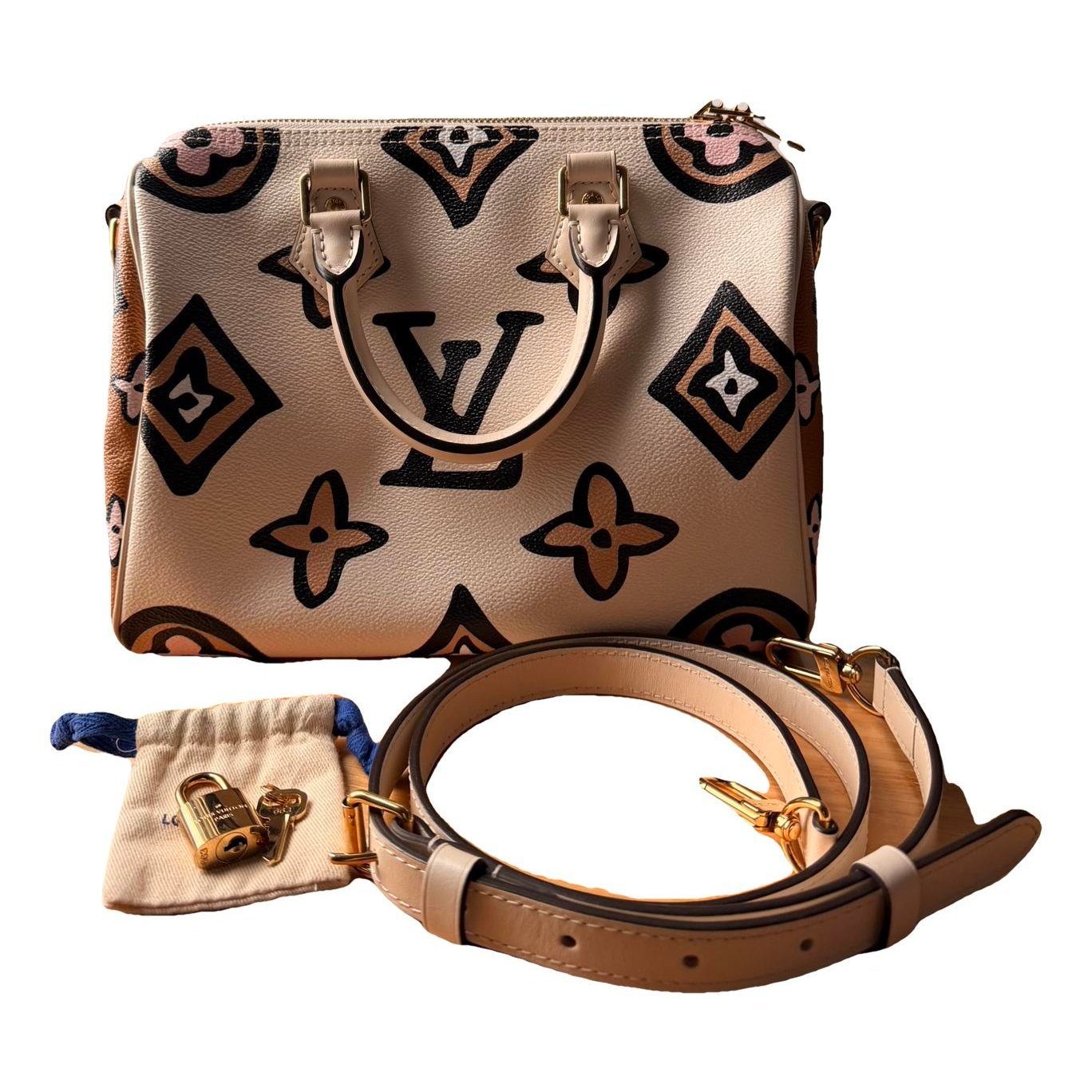 Speedy leather handbag
