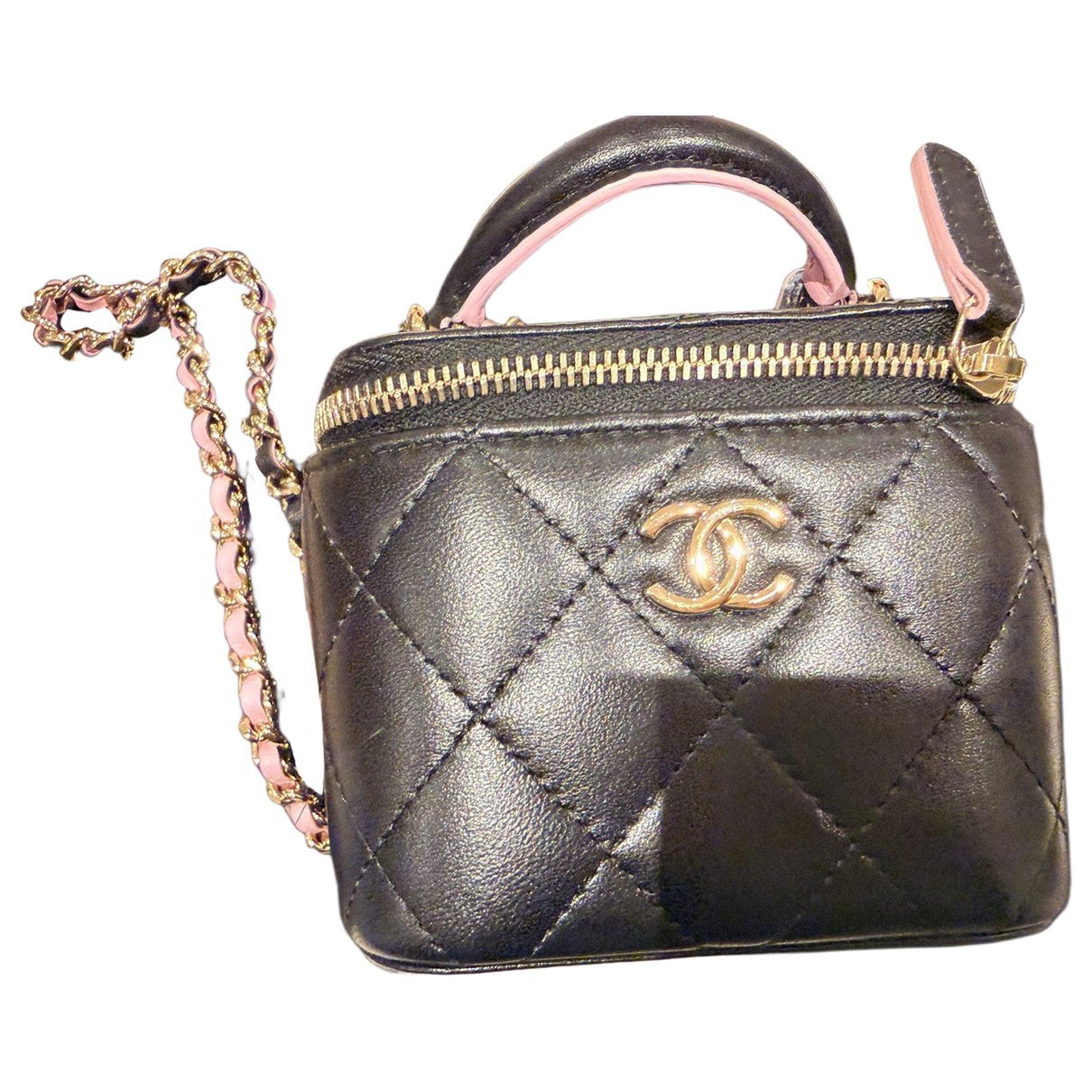 Trendy CC Vanity leather handbag