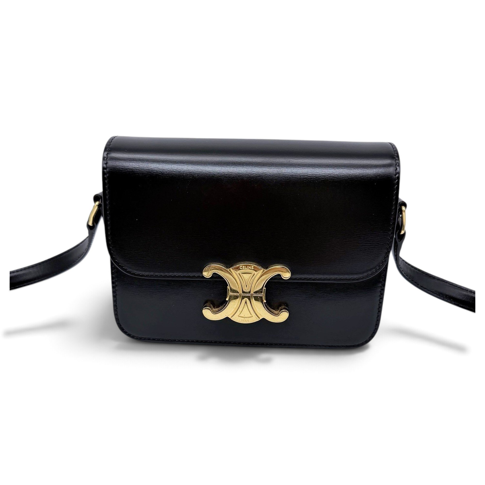 Celine Triomphe leather crossbody bag