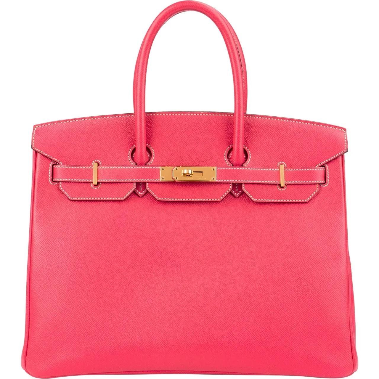 Birkin 35 leather handbag