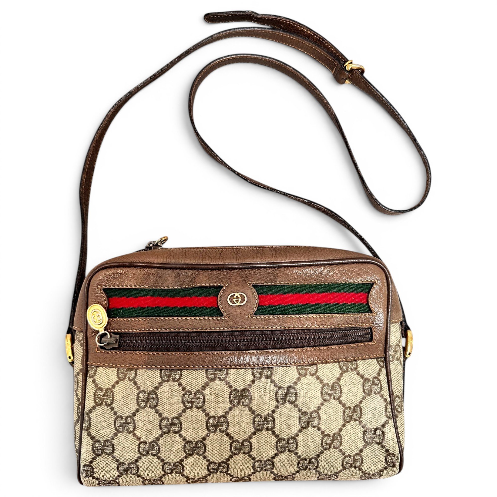 Ophidia leather crossbody bag
