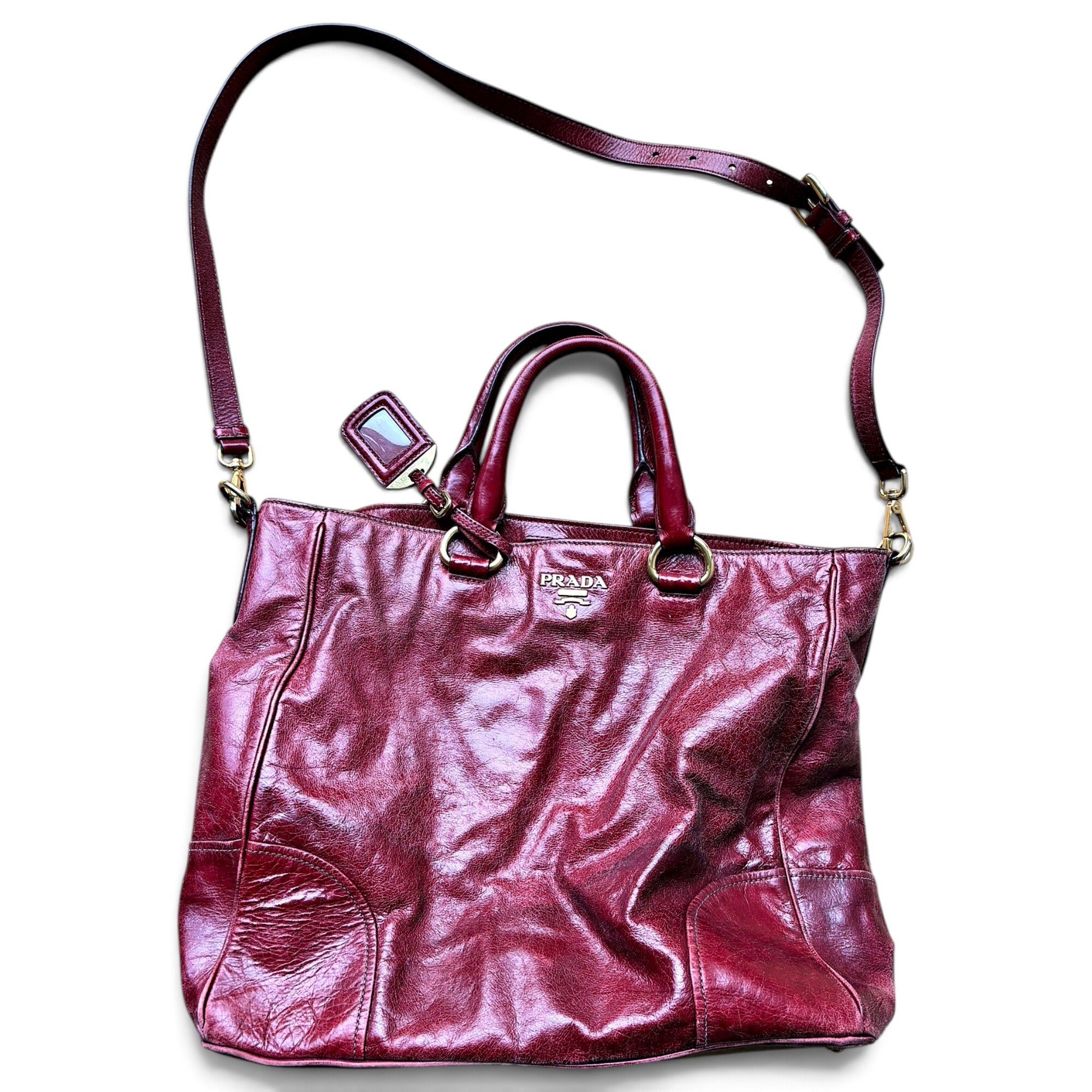 Leather tote