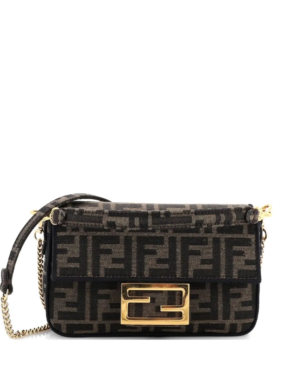 Baguette NM Bag Zucca Canvas Mini crossbody bag