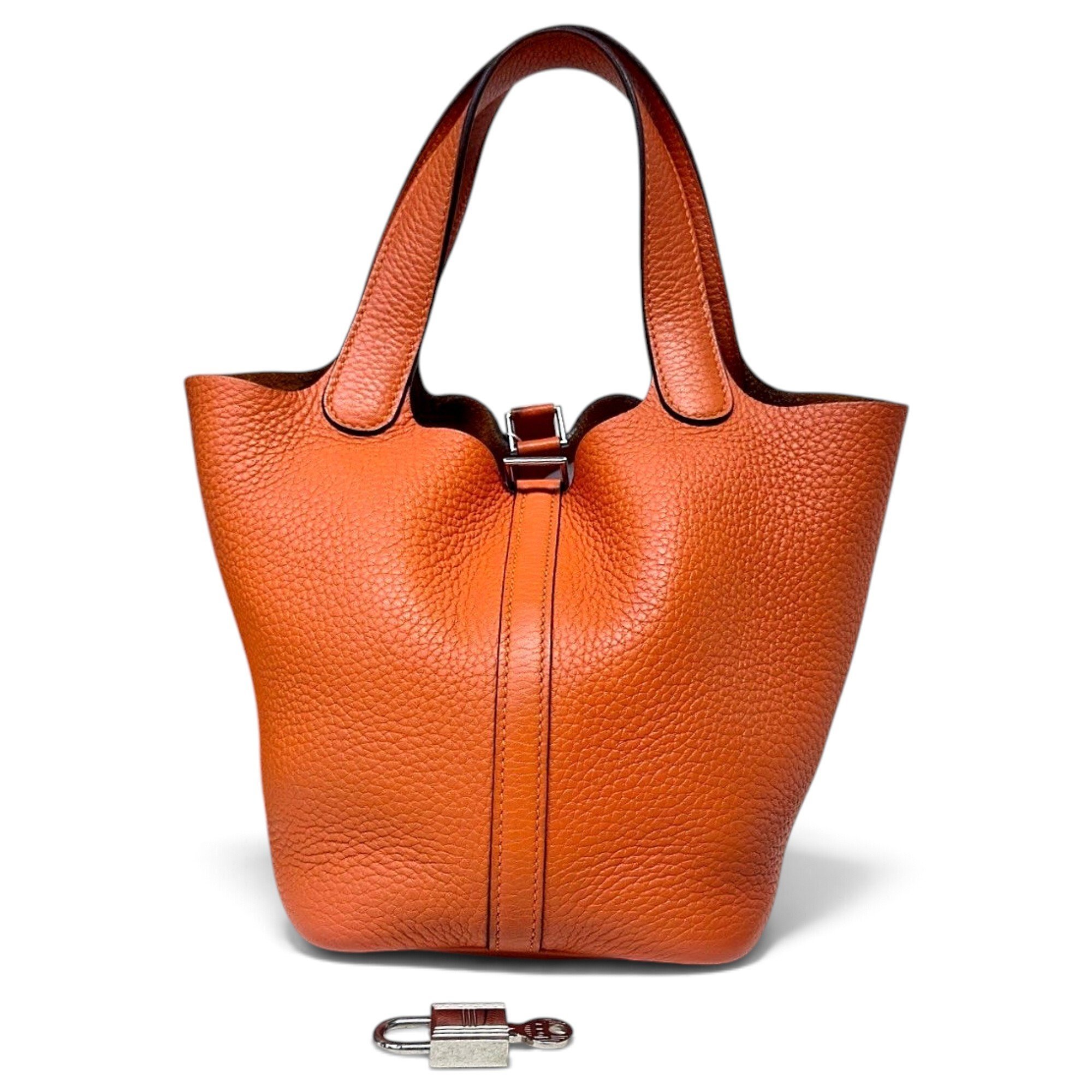 Picotin leather handbag