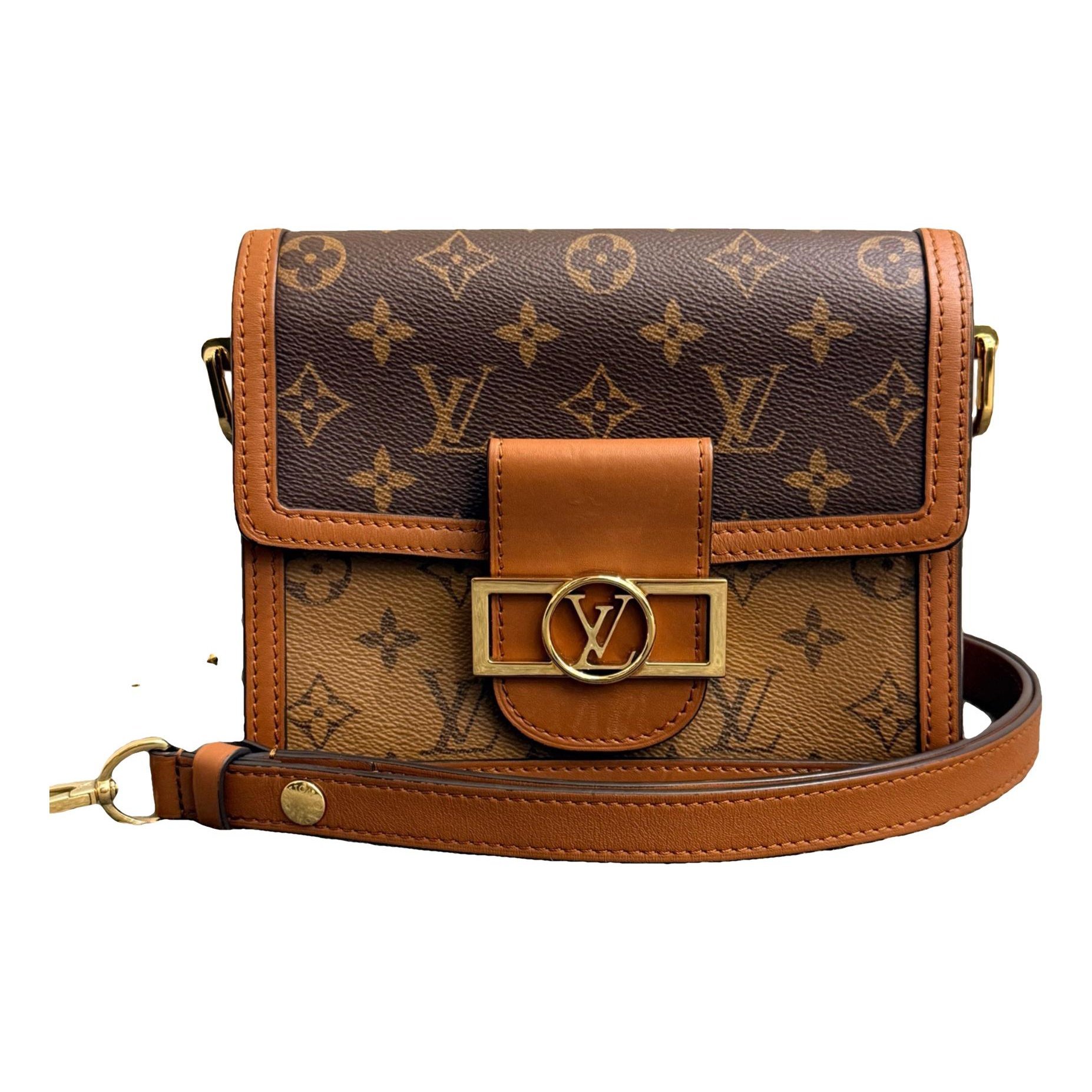 Dauphine leather handbag