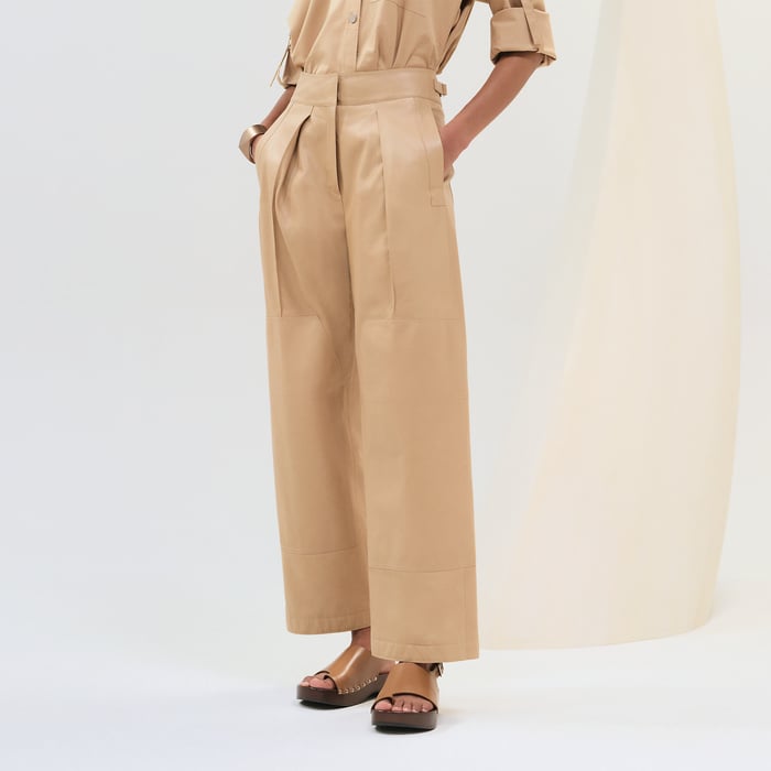 Beige Kraft Chino Pants
