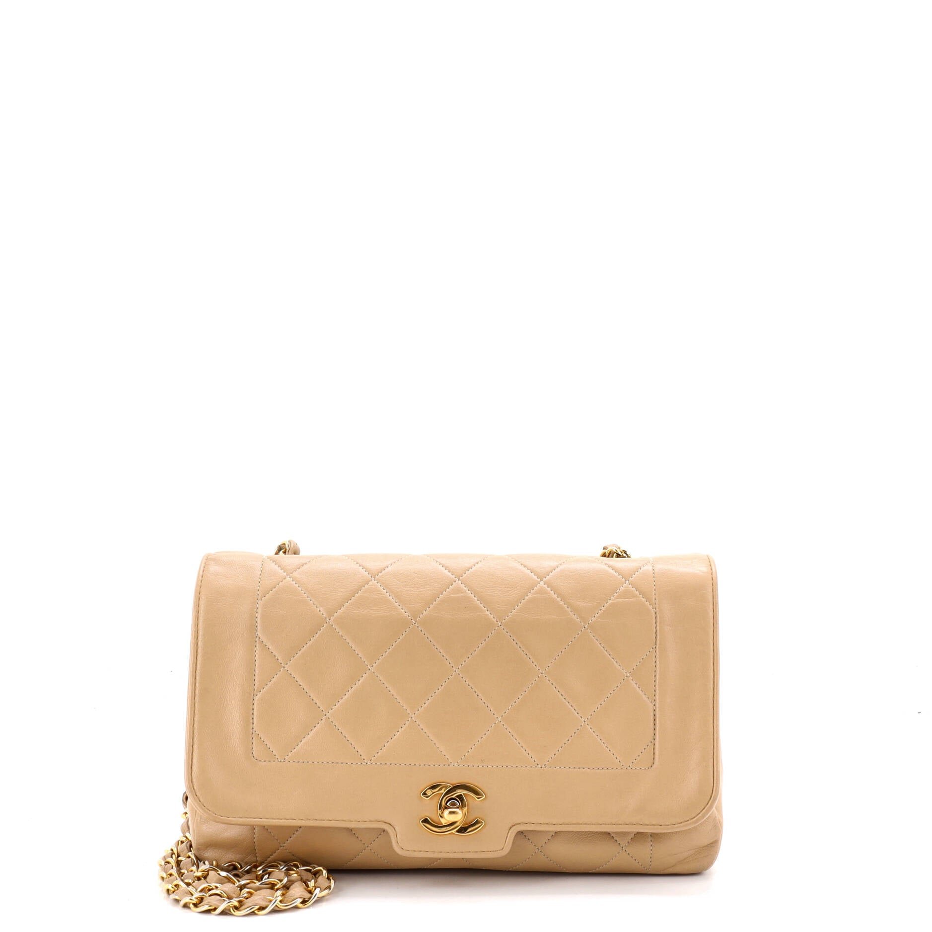 Vintage CC Chain Flap Bag Quilted Lambskin Medium