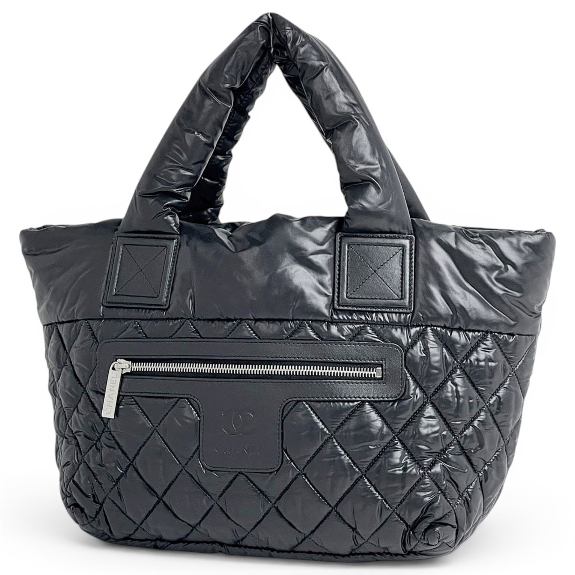 Cocoon leather tote