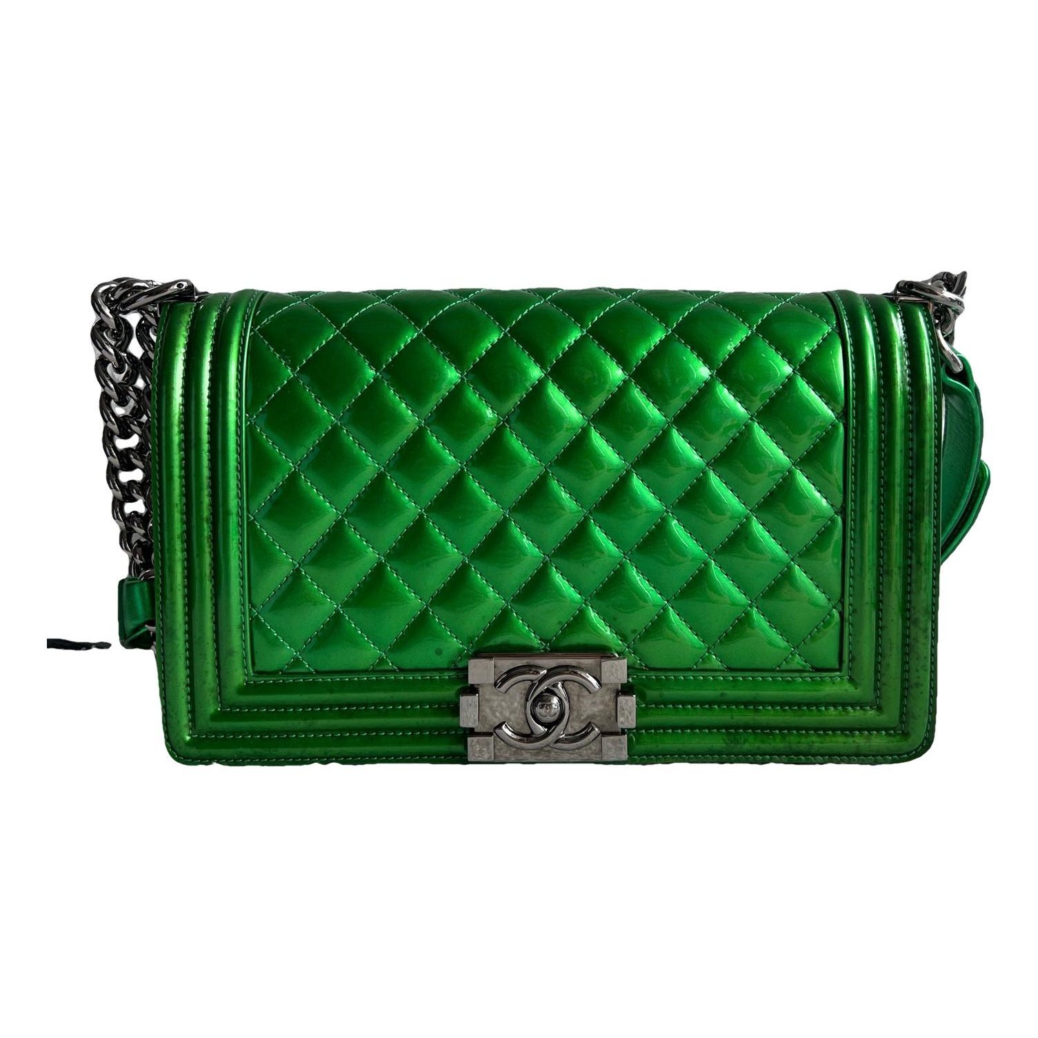 Boy patent leather crossbody bag