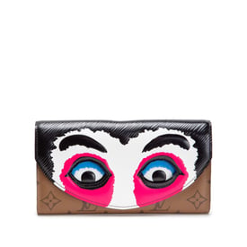 Louis Vuitton Multicolor Epi and Reverse Monogram Coated Canvas  Kabuki Mask Sarah Wallet Silver Hardware, 2018