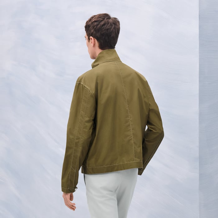 Matcha "Pique Plie" Buttoned Jacket
