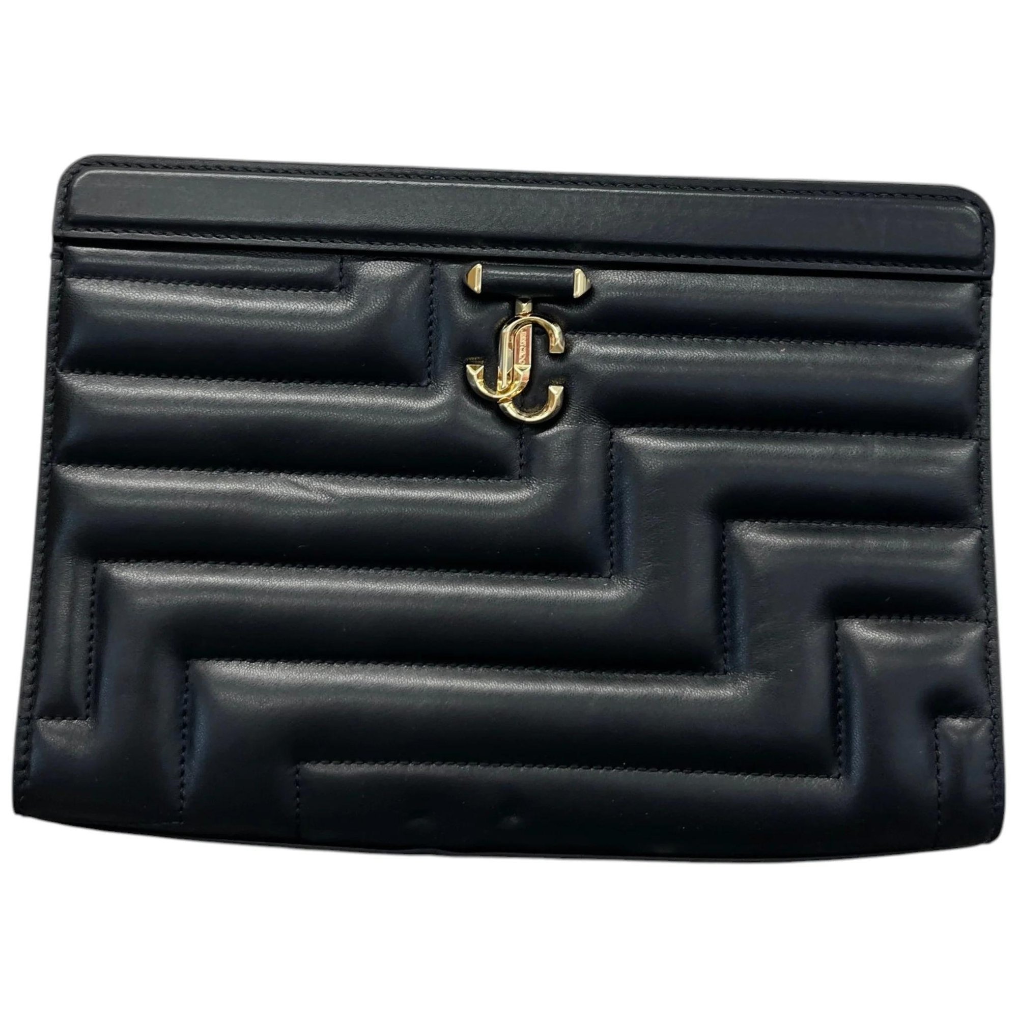 Leather clutch bag