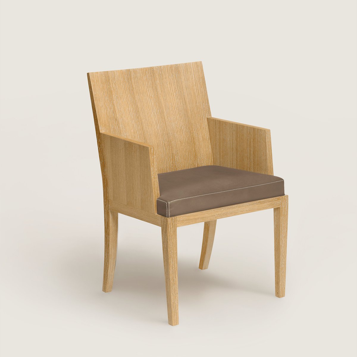Reeditions J.-M. Frank par Hermès chair with armrests