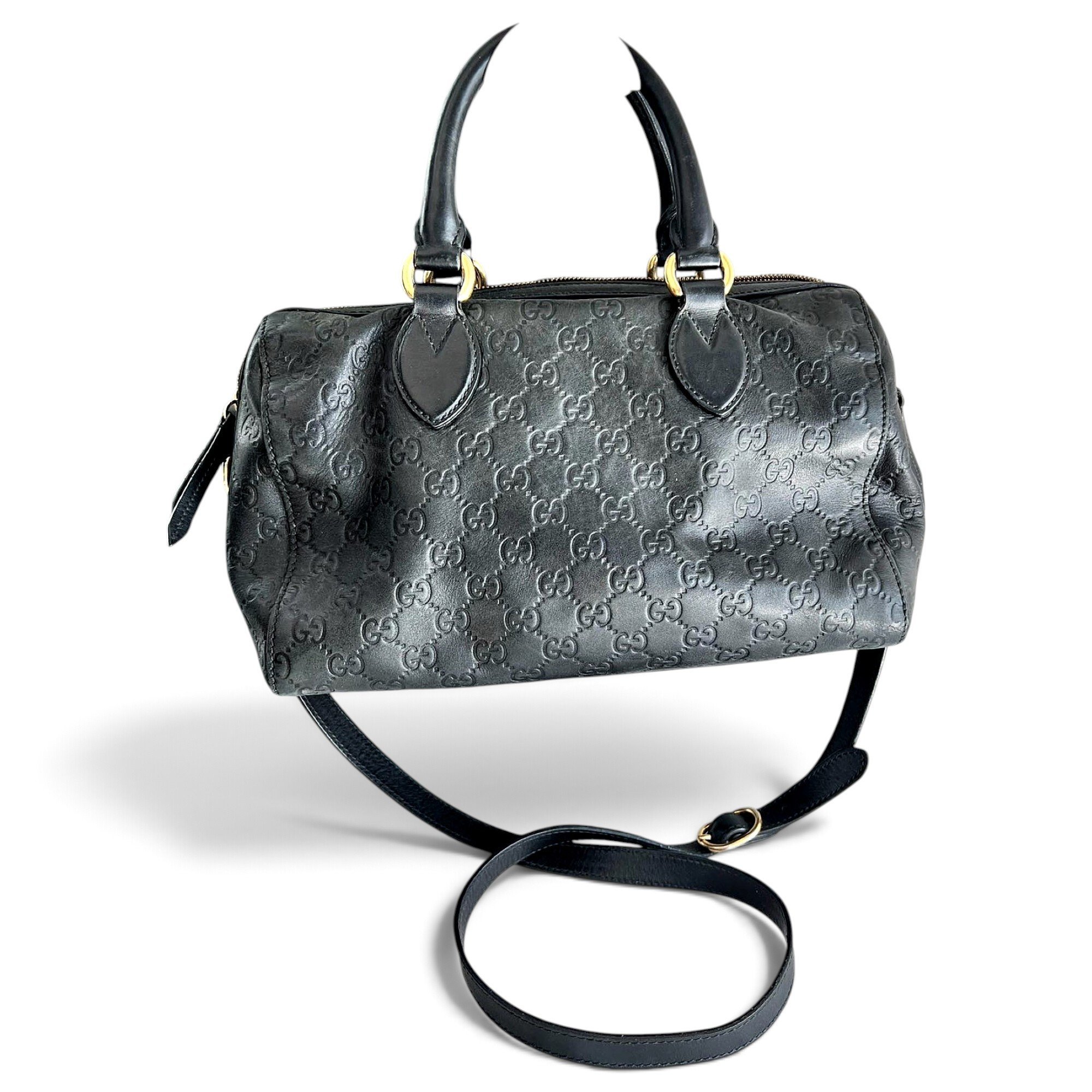 Leather bowling bag