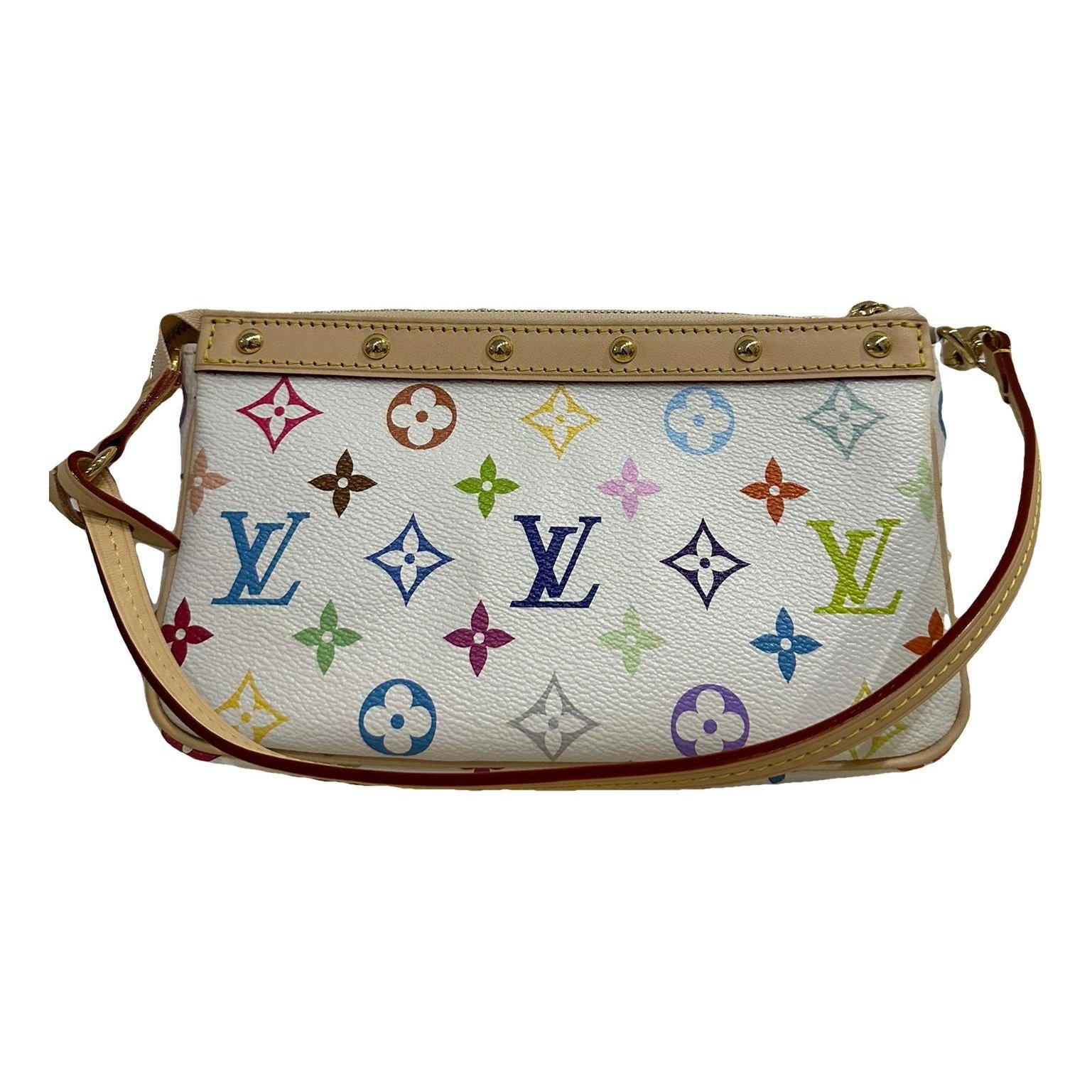 Leather clutch bag