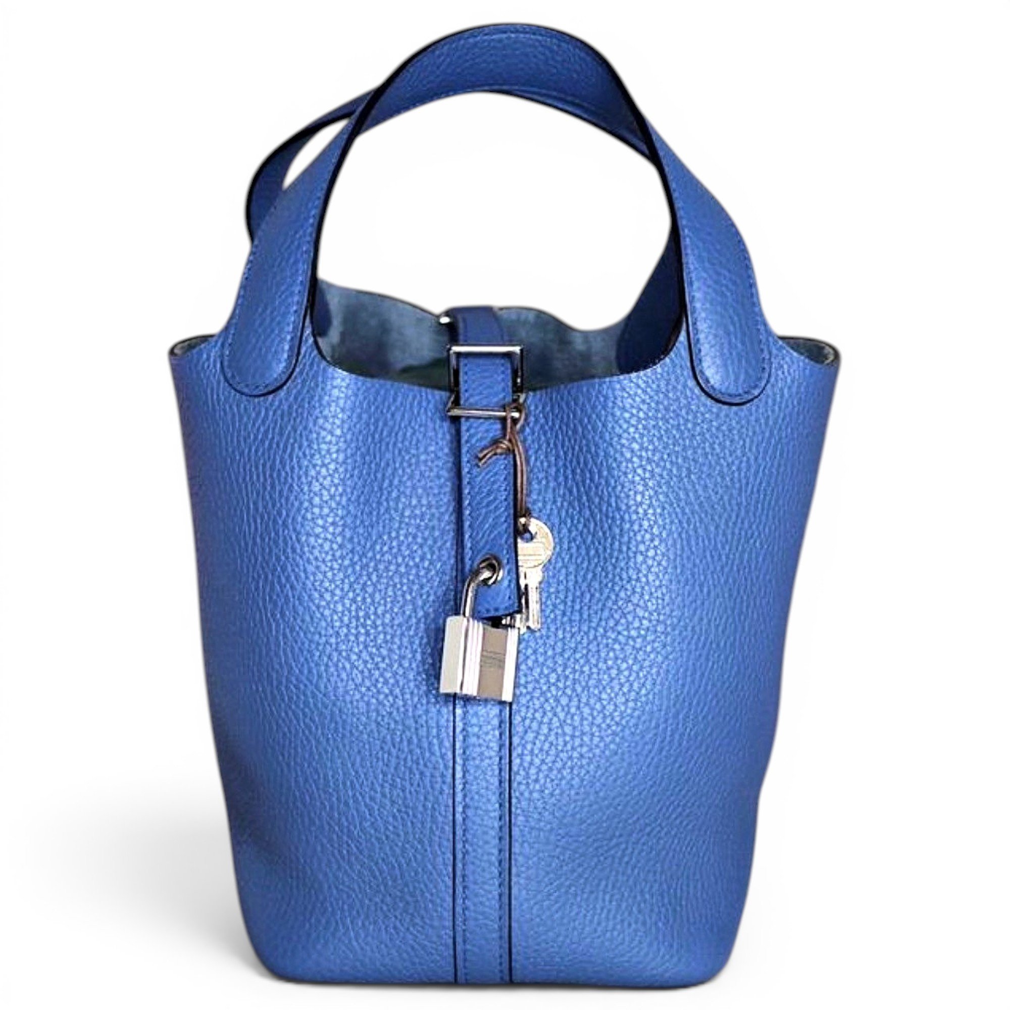 Picotin leather tote