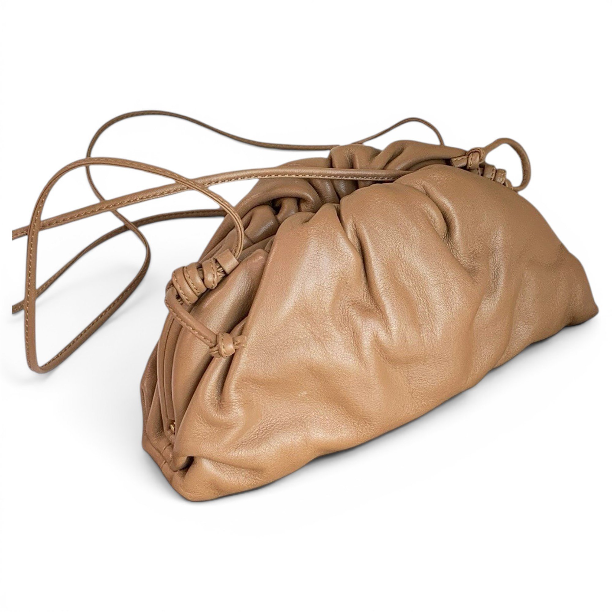 Pouch leather handbag