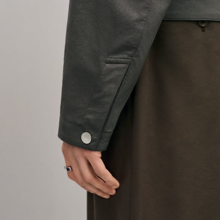 Gris Brûlé "Neo Pique" Straight Cut Jacket