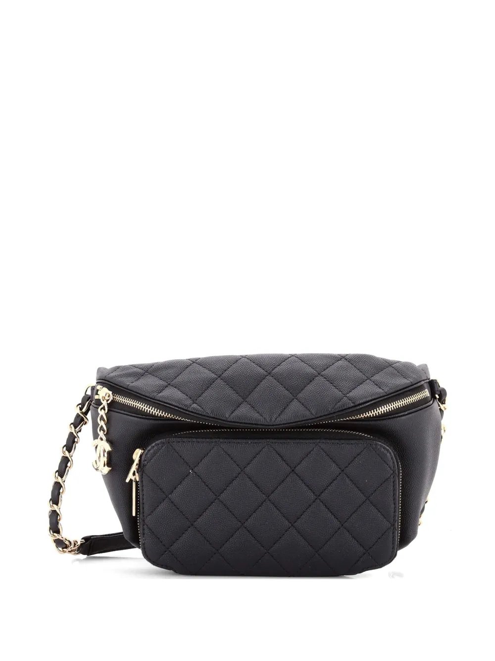 Business Affinity Waist Bag Quilted Caviar Medium belt bag