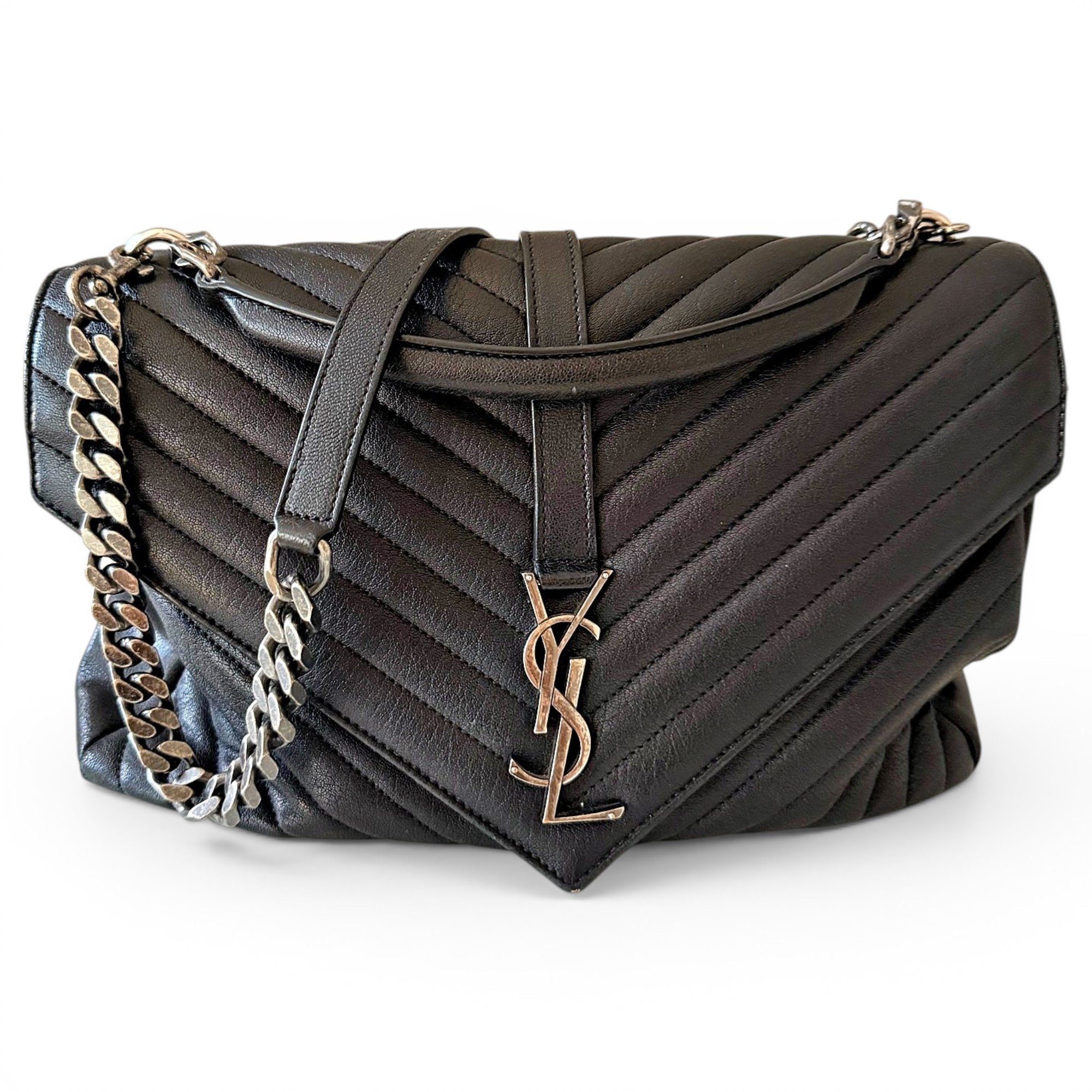 Collége monogramme leather handbag