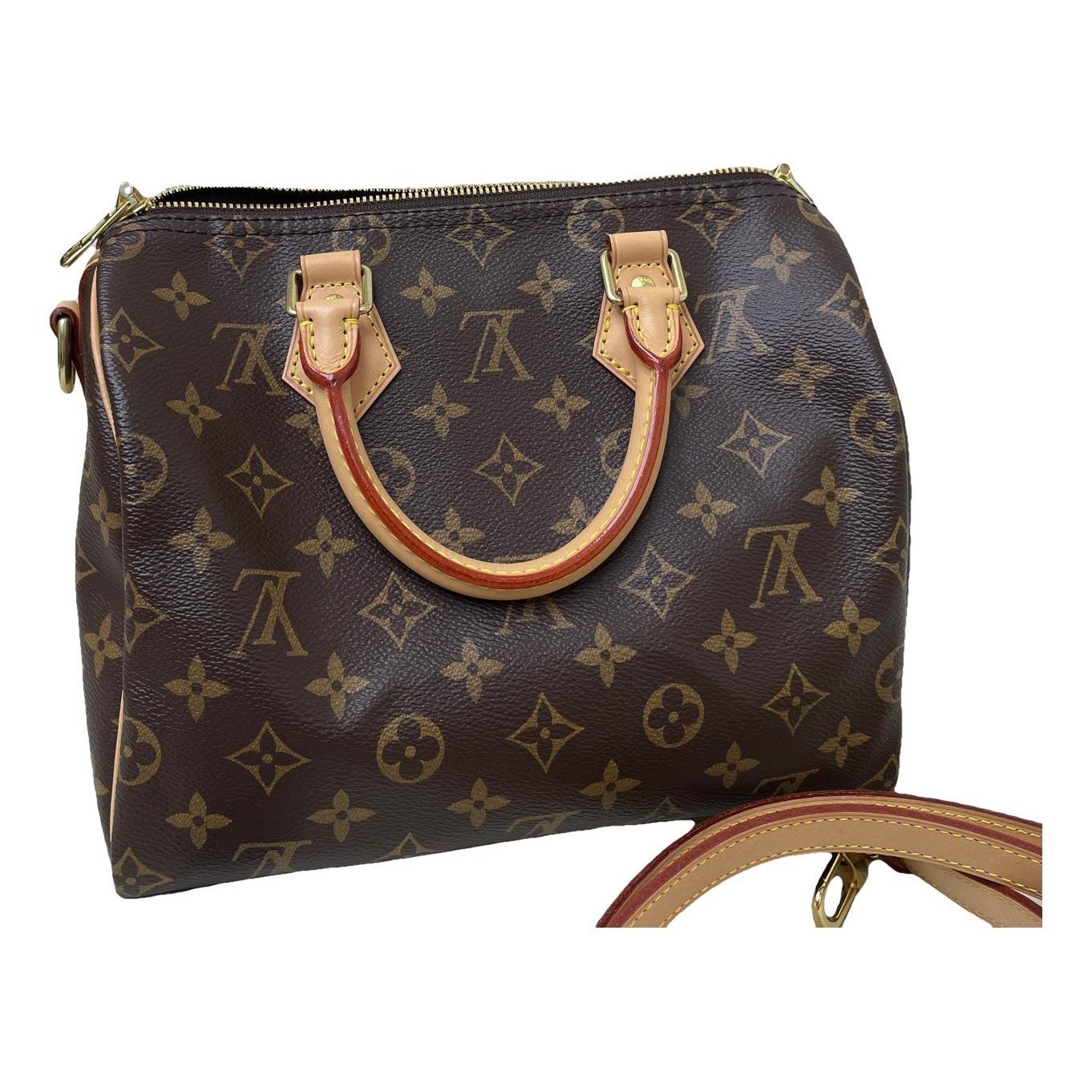 Speedy leather handbag