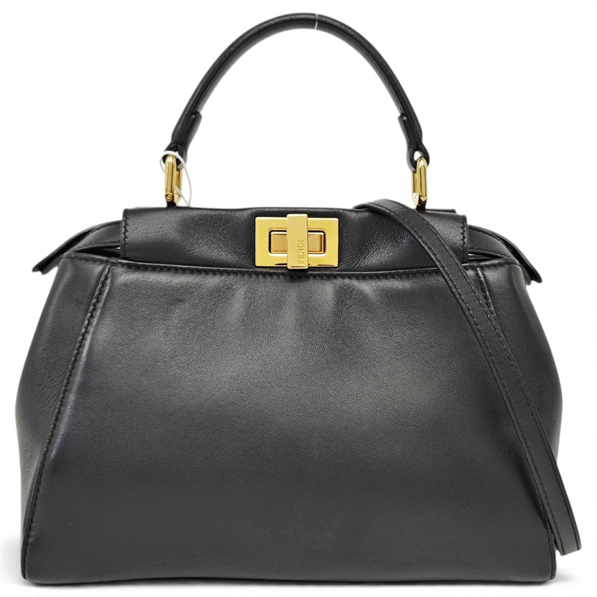 Peekaboo leather handbag