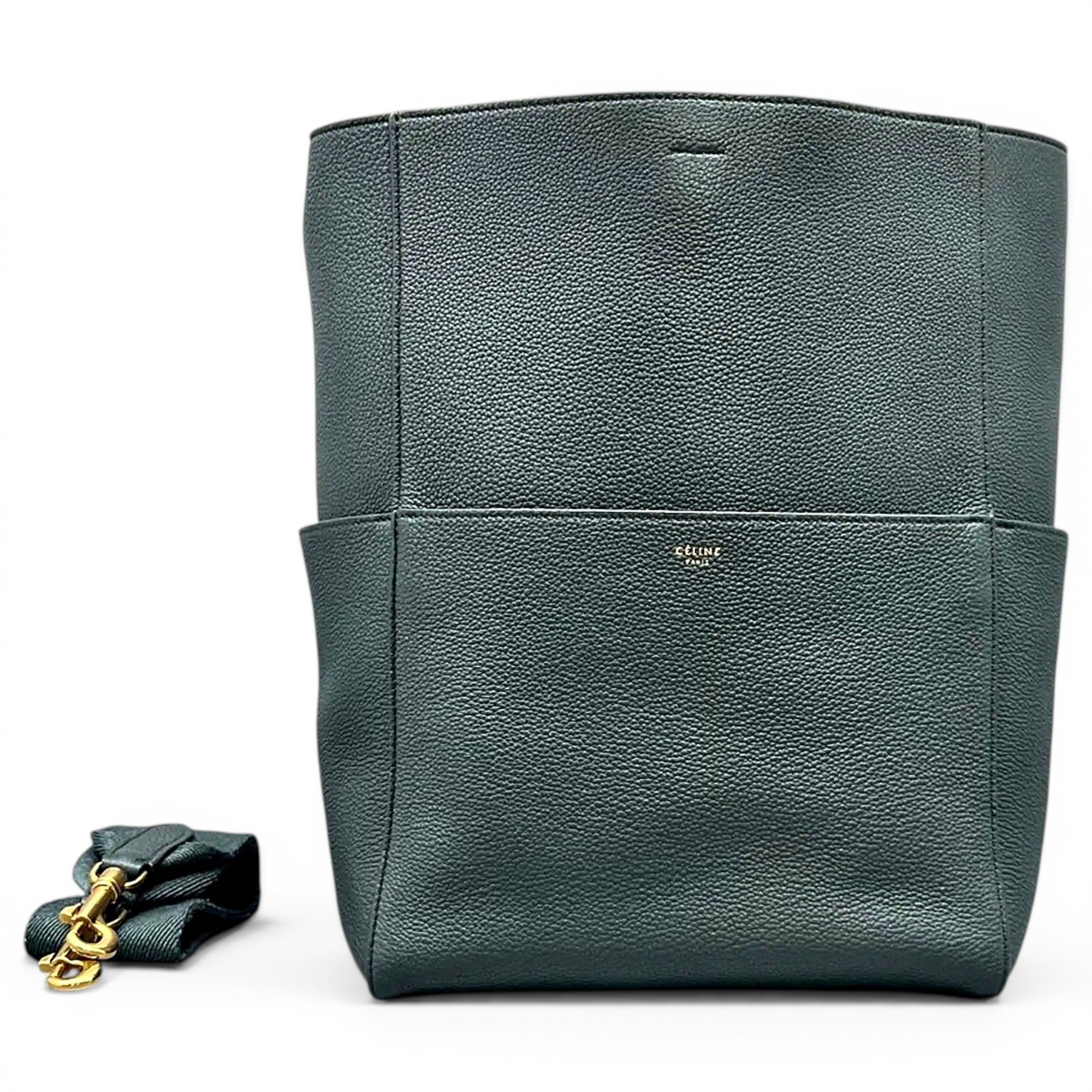 Seau Sangle leather handbag