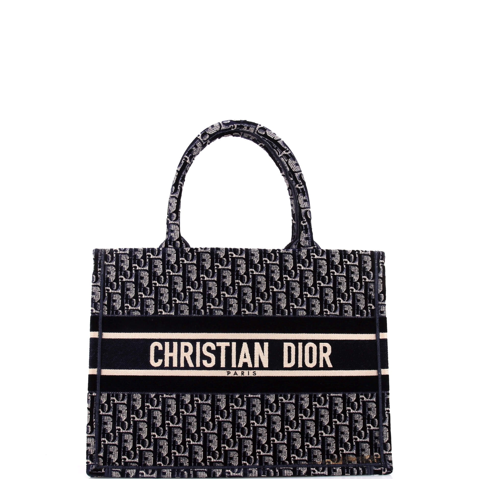 Book Tote Oblique Velvet Small