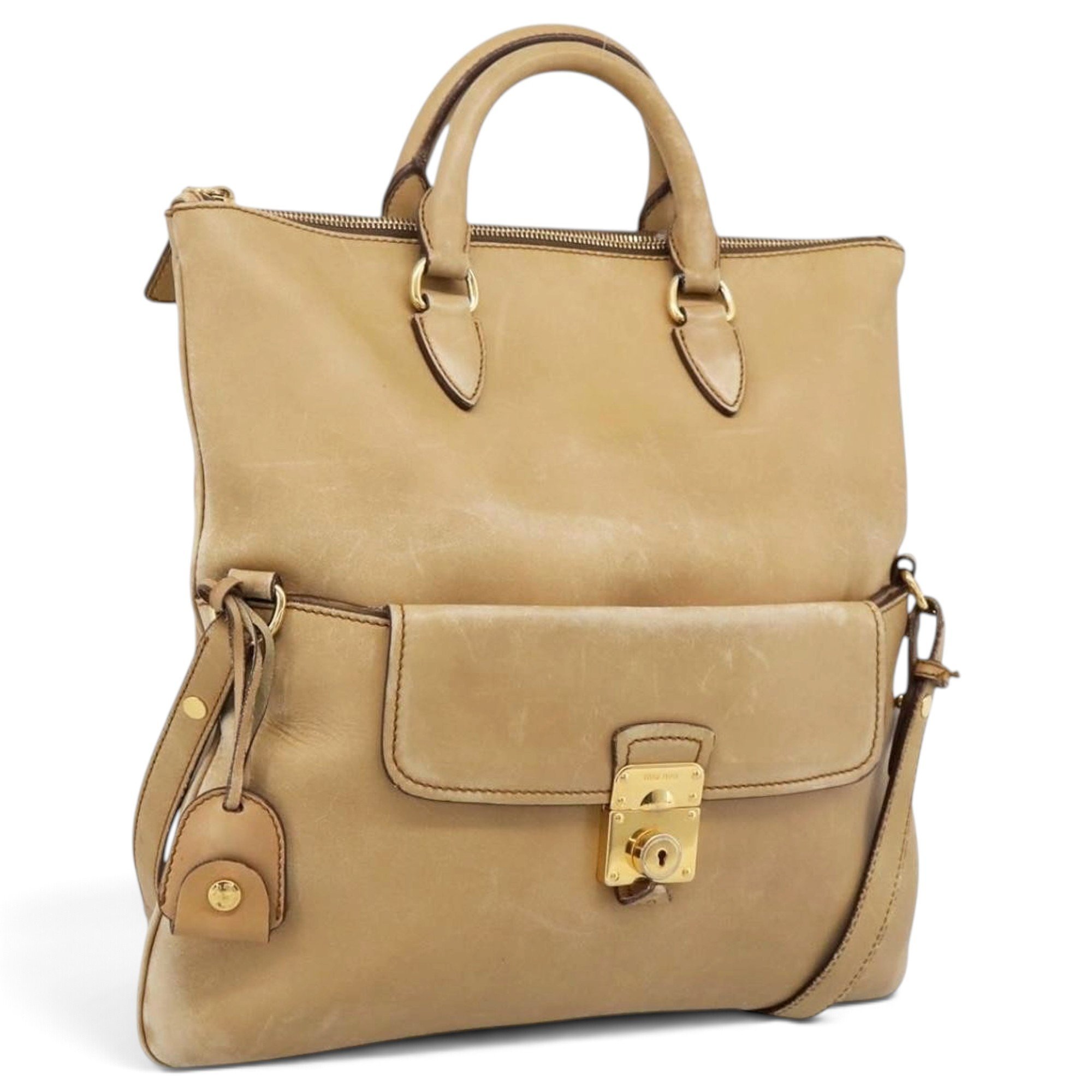Leather handbag