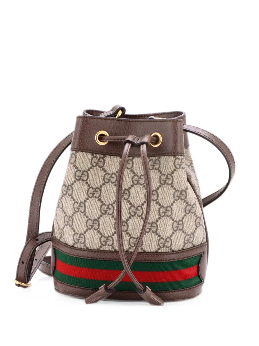 Ophidia GG Coated Canvas Mini bucket bag