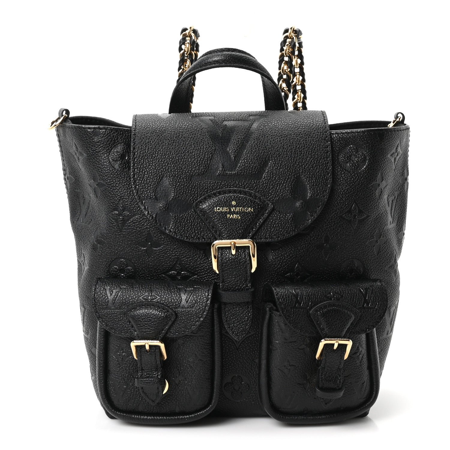 Louis Vuitton Louis Vuitton Empreinte Monogram Backup Backpack Black