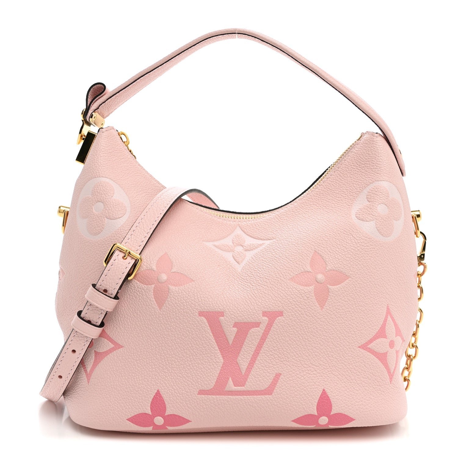 Louis Vuitton Empreinte Monogram Giant By The Pool Marshmallow Hobo PM Bouton De Rose