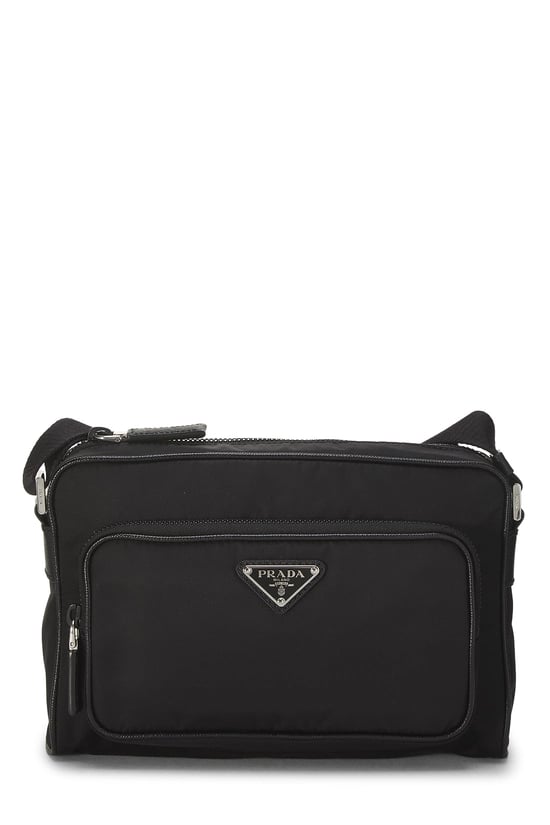 Black Tessuto Messenger Bag Small