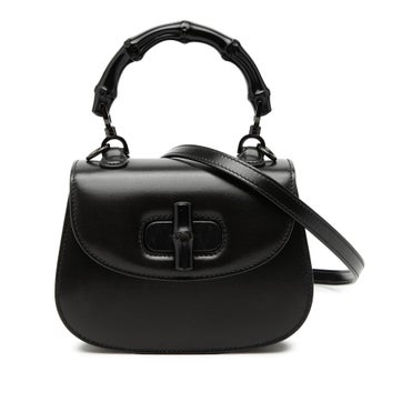 Mini Calfskin 1947 Bamboo Top Handle Bag