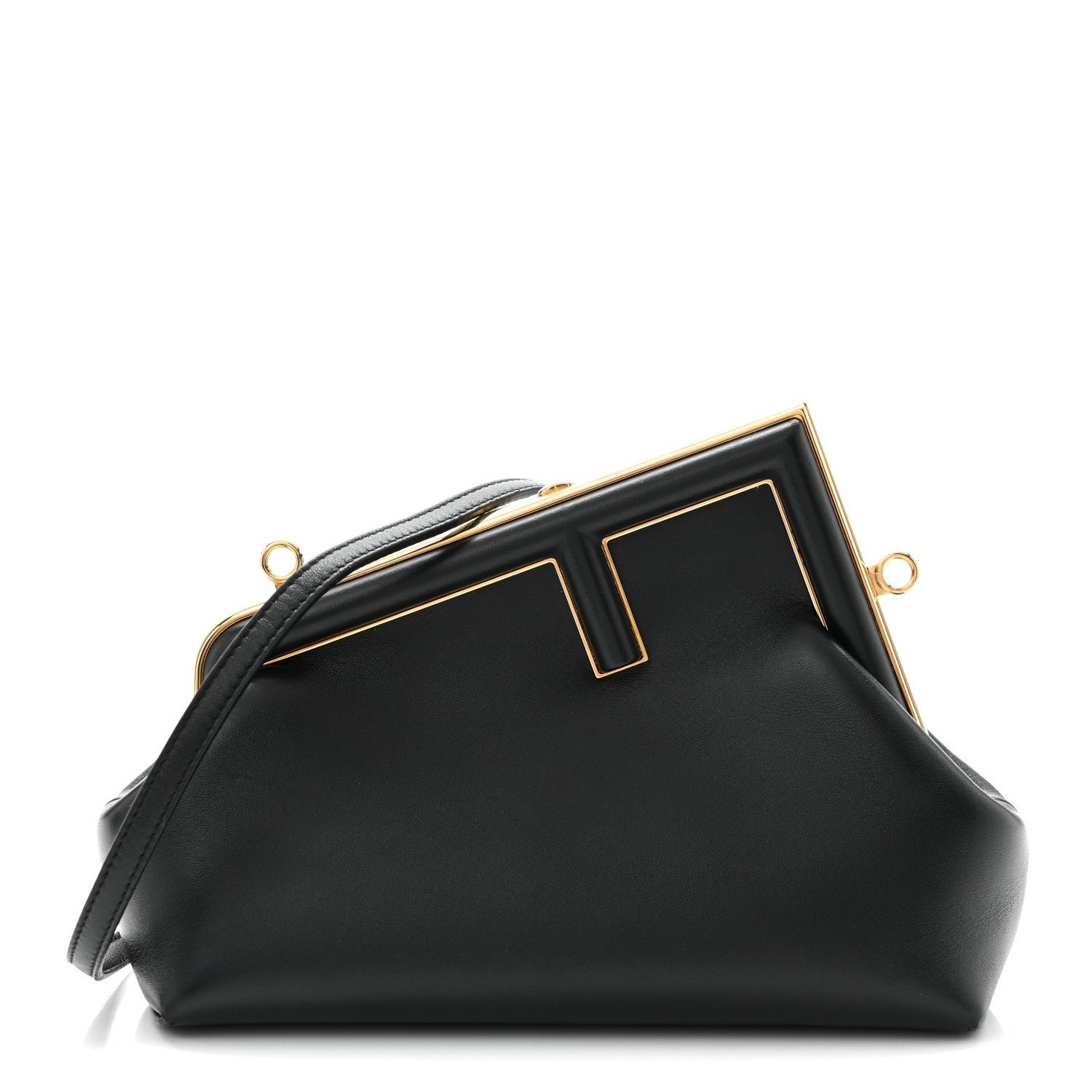 Fendi Shiny Nappa Small Fendi First Black