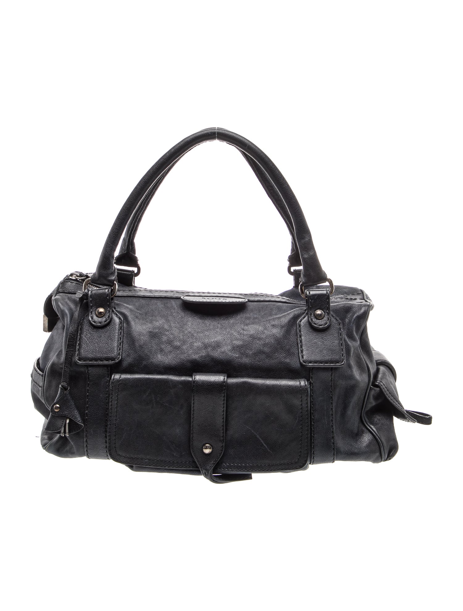 Leather Top Handle Bag