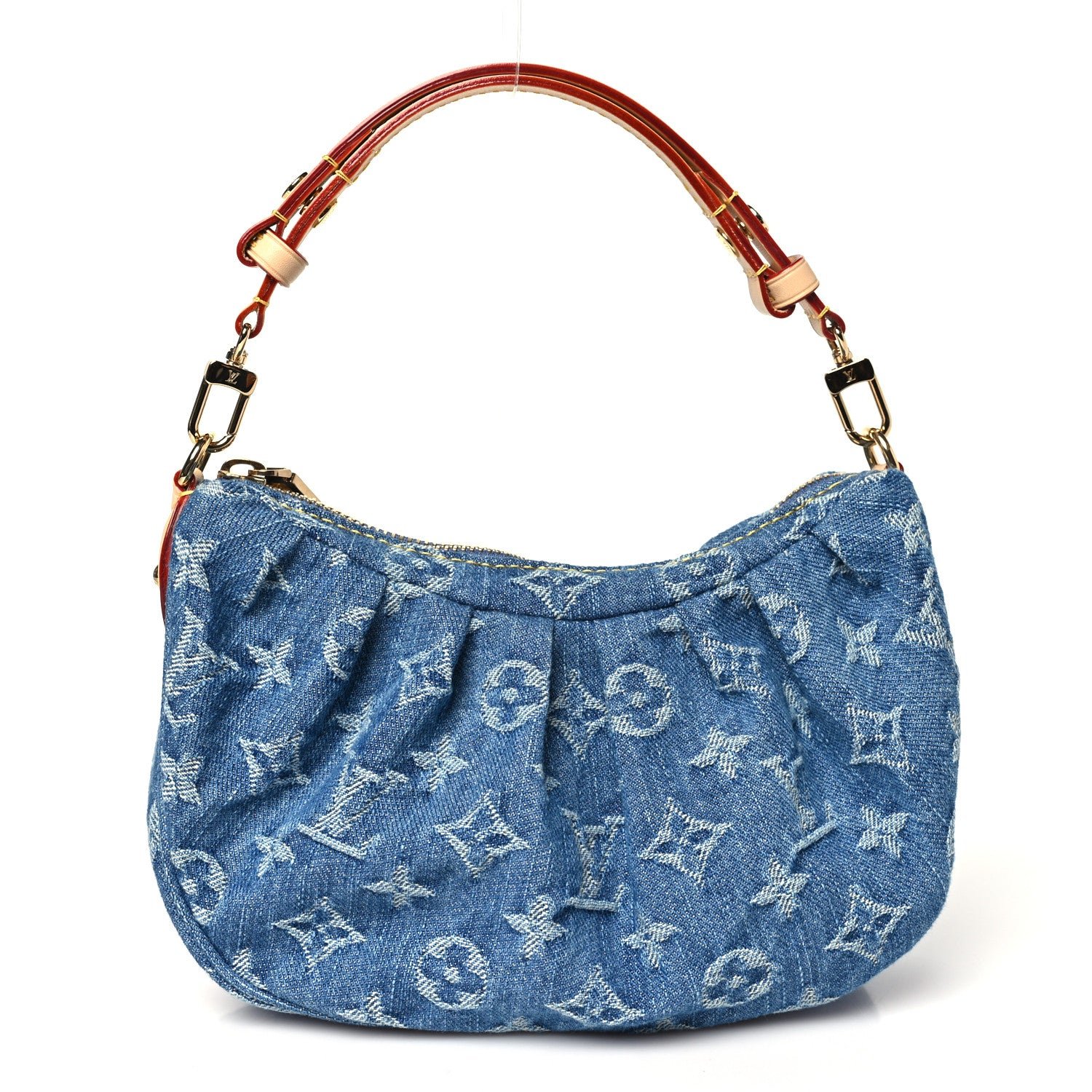 Louis Vuitton Monogram Denim Pochette Valley Blue