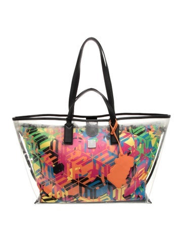 PVC portuna clear shopper tote