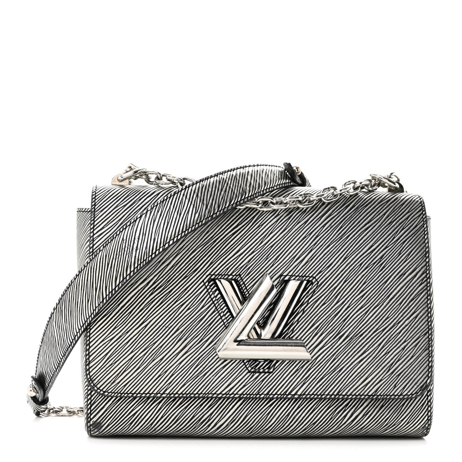 Louis Vuitton Epi Twist Shoulder Bag MM Argent