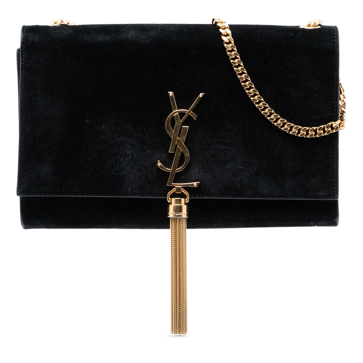 Suede Medium Suede Monogram Kate Tassel Crossbody