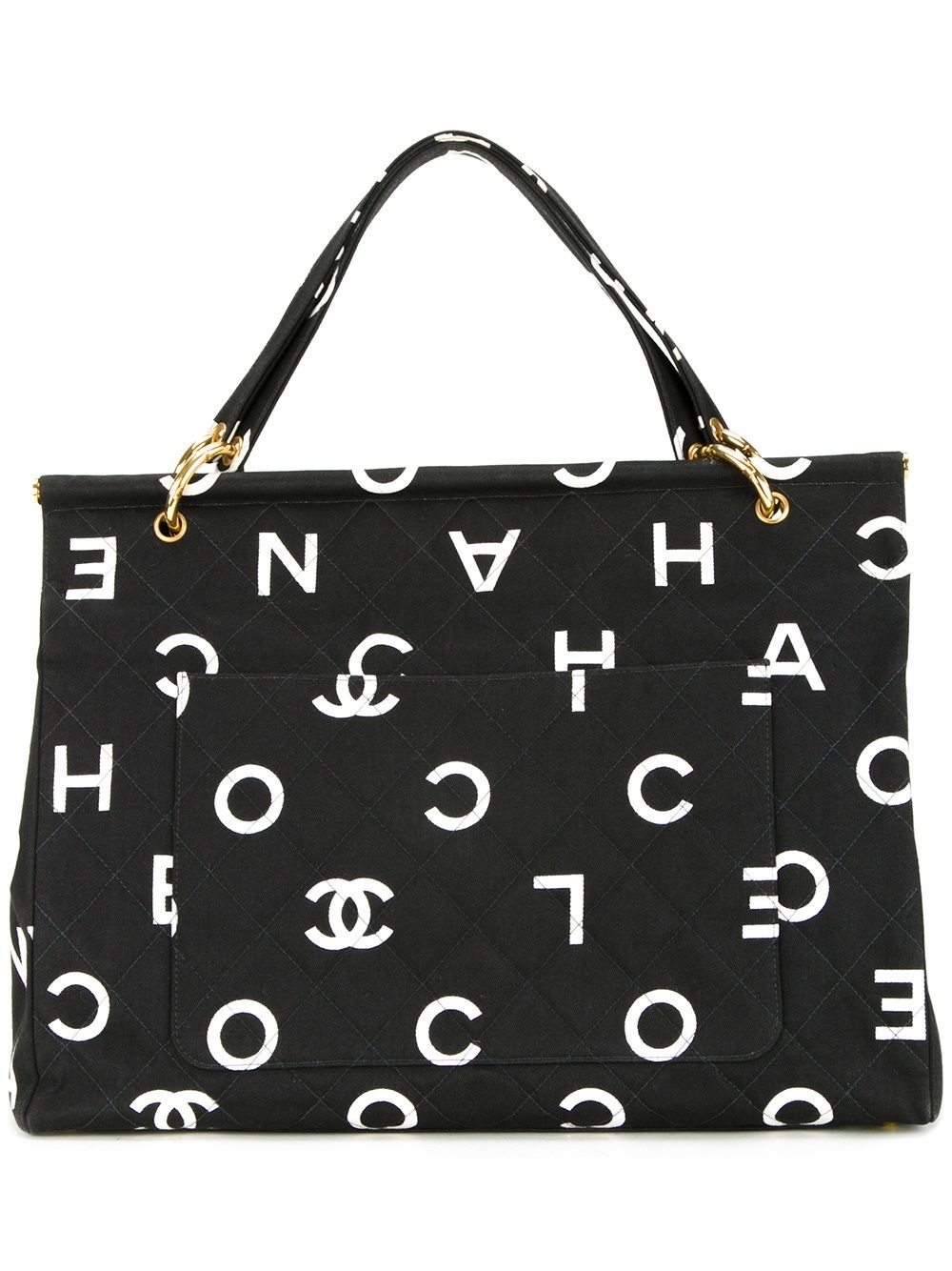 logo print tote 