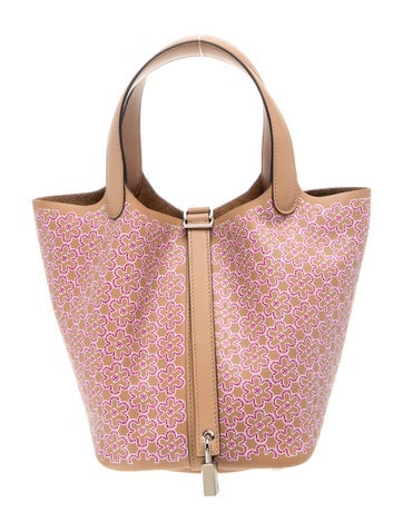 Hermes Swift Lucky Daisy Picotin Lock 18