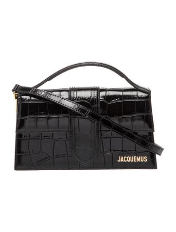 Embossed Leather Top Handle Bag