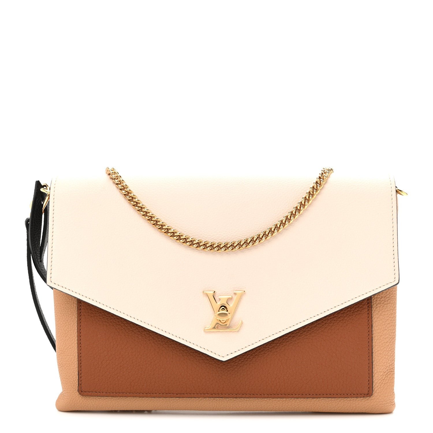 Louis Vuitton Soft Calfskin My Lockme Pochette Arizona Quartz Caramel