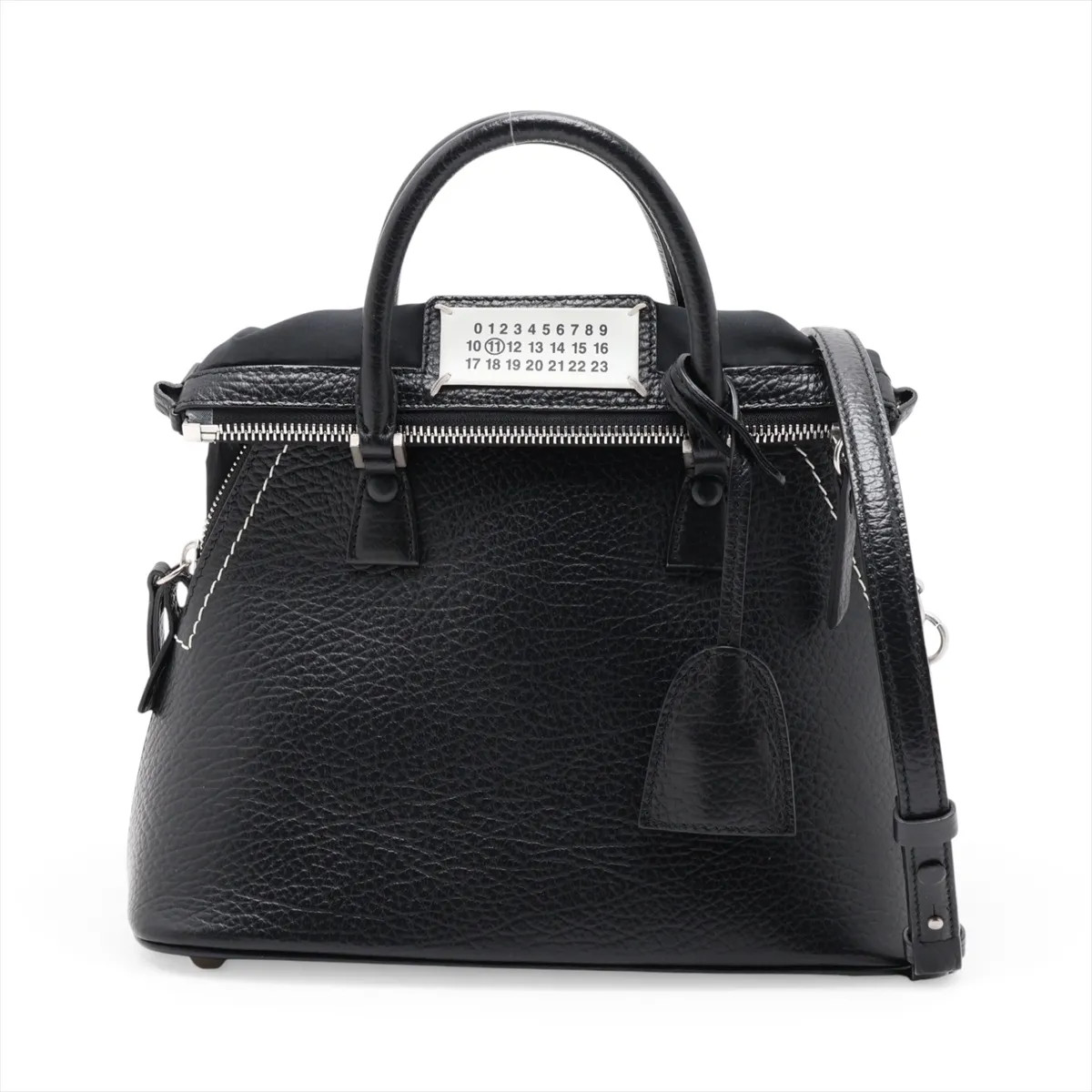 Maison Margiela 5AC Leather 2 Way Handbag Black