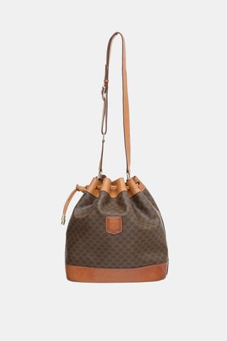 Vintage Macadam & Leather Bucket Bag