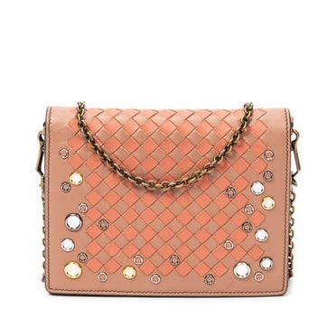 Leather Flap Wallet on Chain