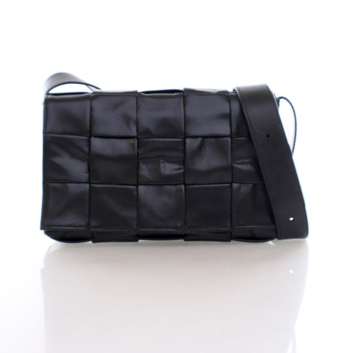 Bottega Veneta Small Paper Calfskin Cassette Crossbody