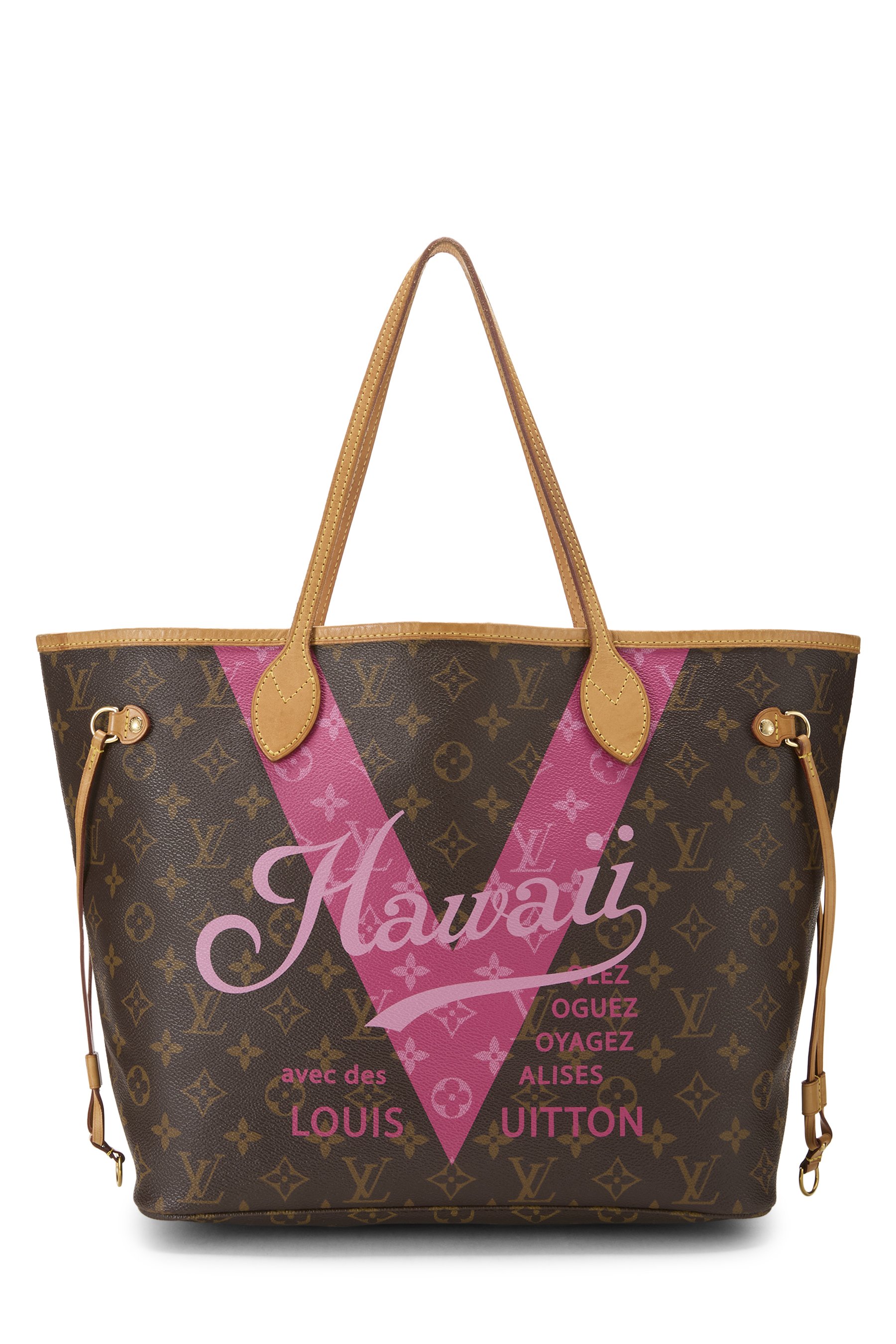 Louis Vuitton Pink Monogram V Neverfull MM