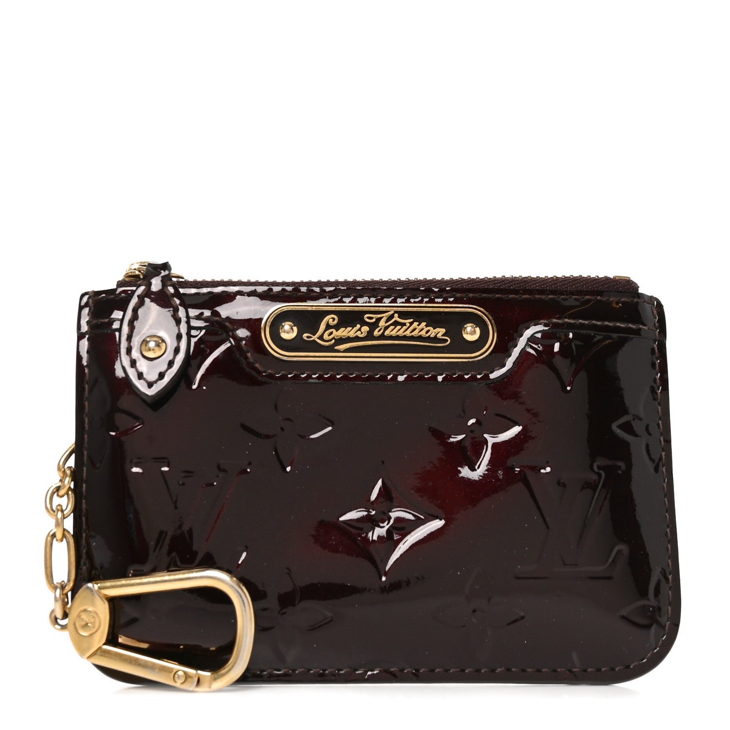 Louis Vuitton Vernis Key Pouch Amarante